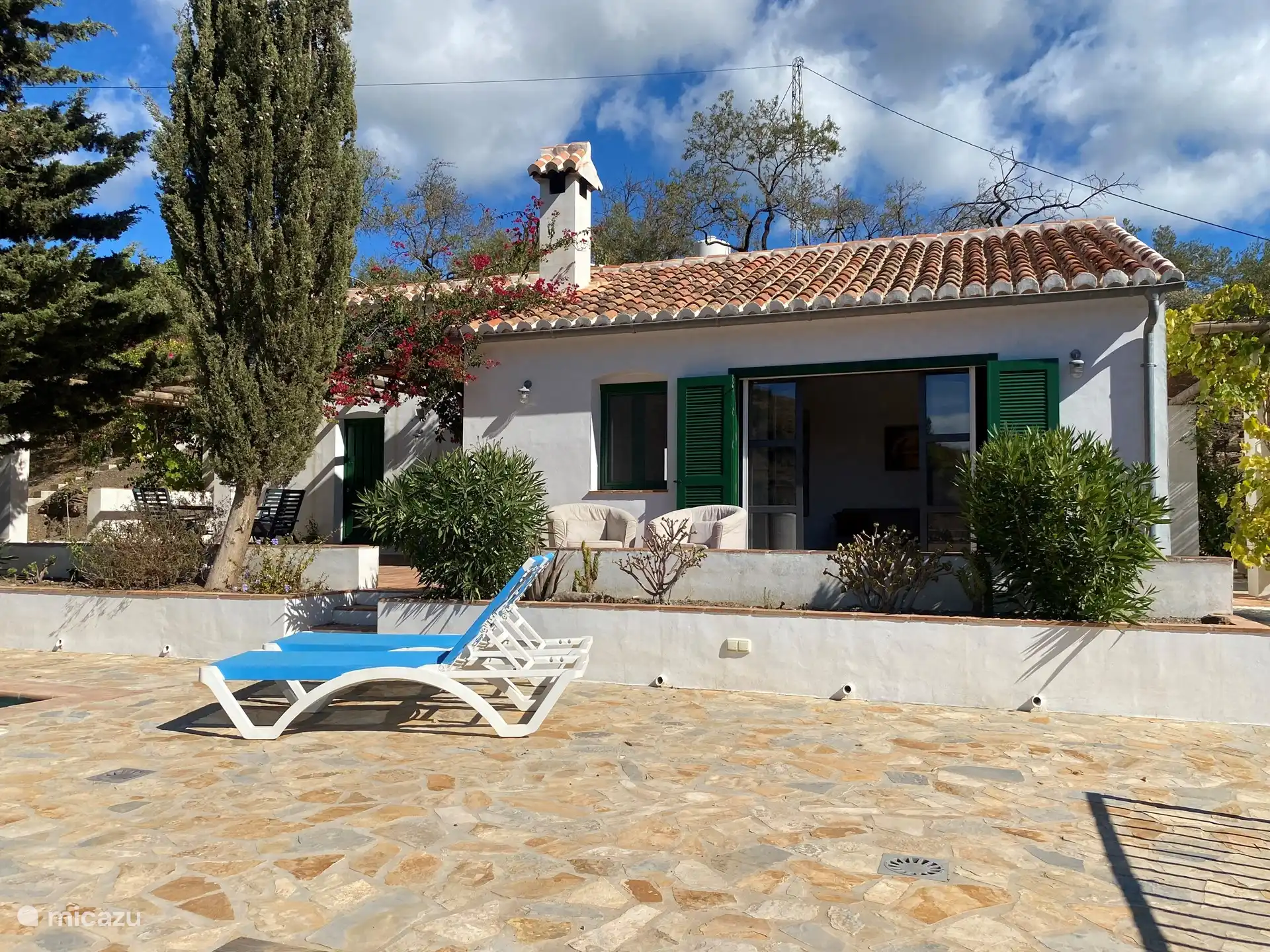 uitzicht vanaf loungebank