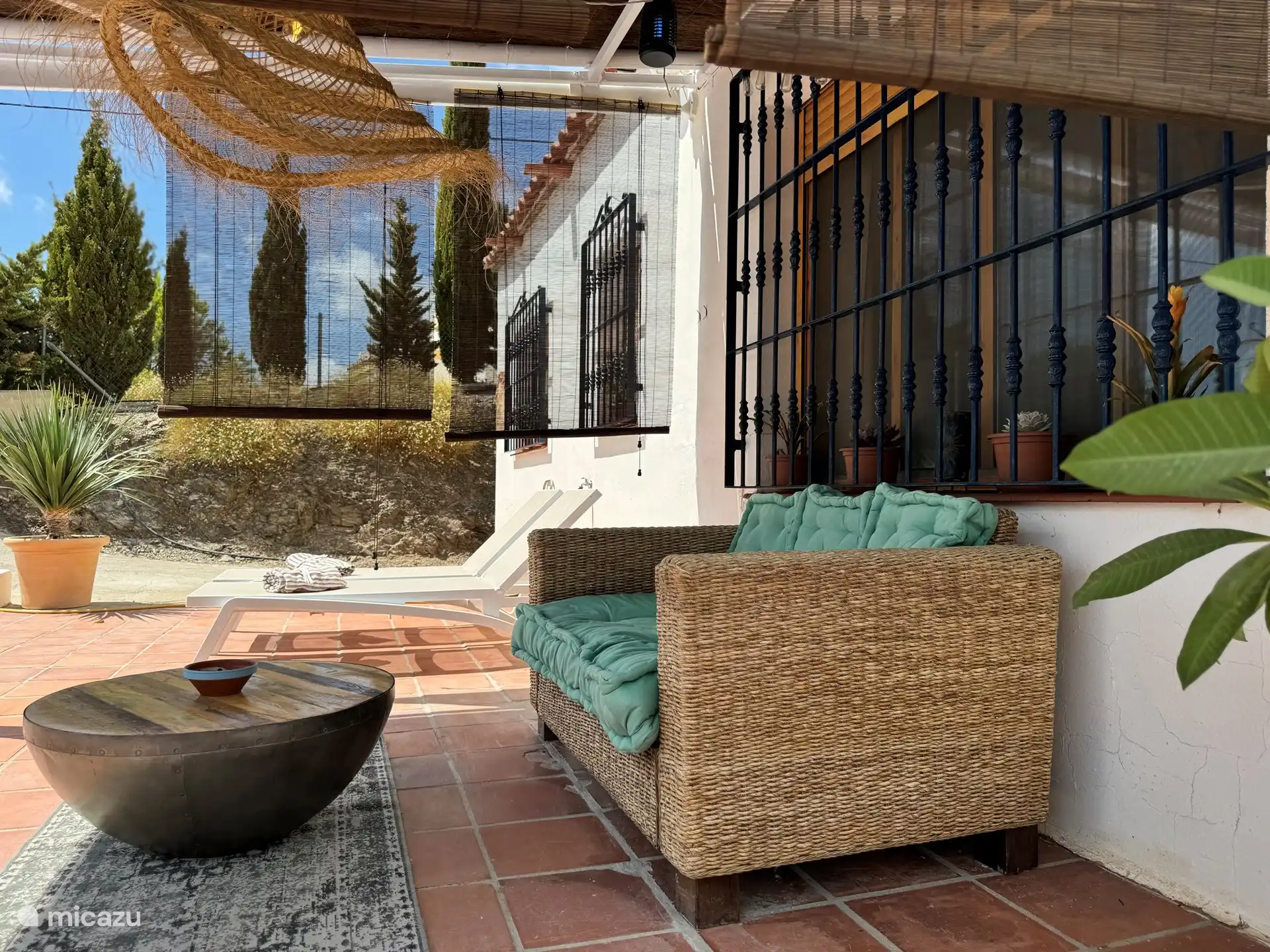 Chilling out under the Ibiza style shelter