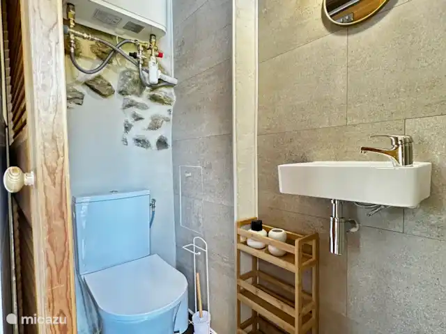 casa pequeña  en Francia, Alta Viena, Château-Chervix – El horno de pan - Tiny house Baño