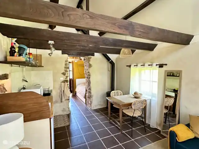 casa pequeña  en Francia, Alta Viena, Château-Chervix – El horno de pan - Tiny house Salón