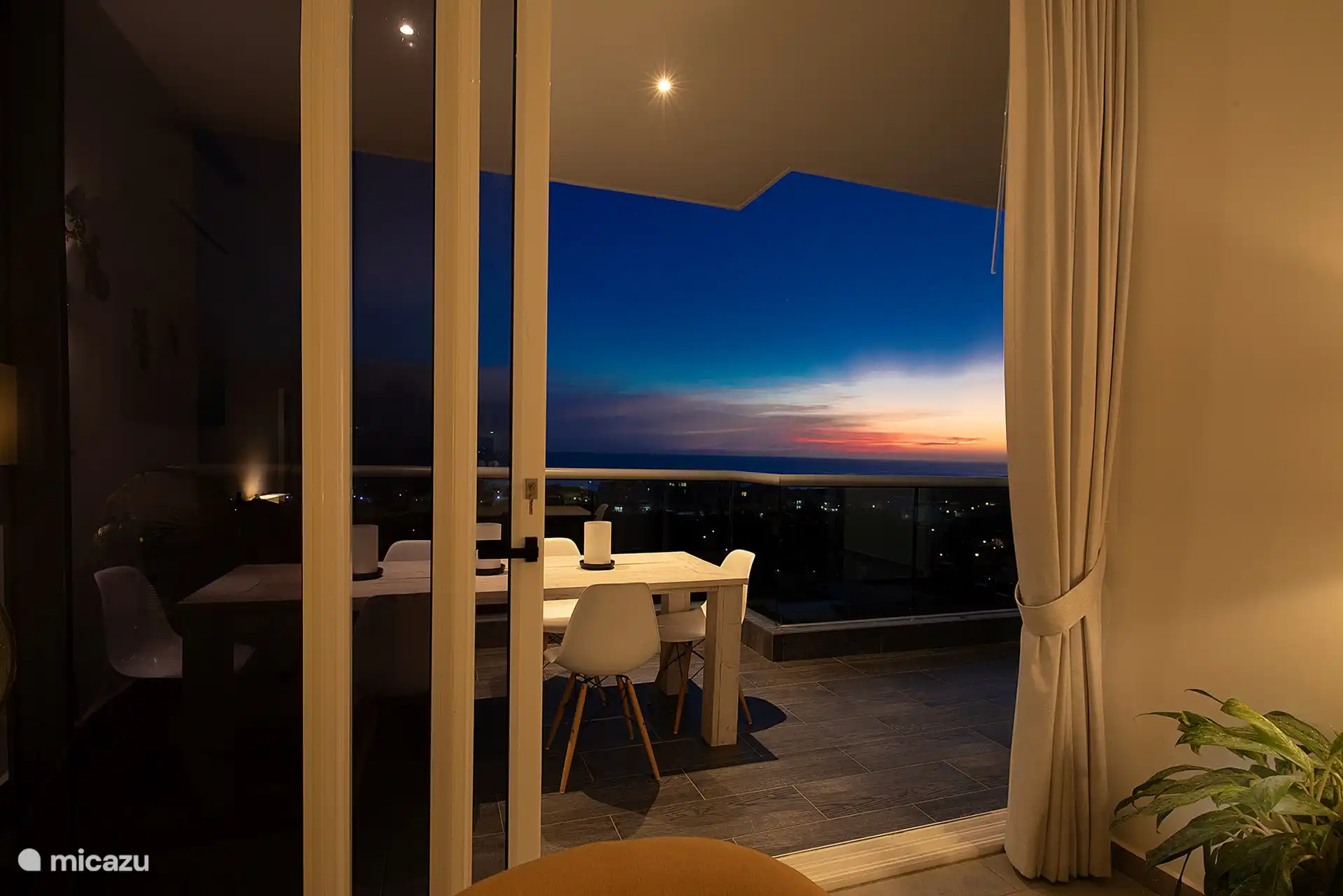 Living room and dining area