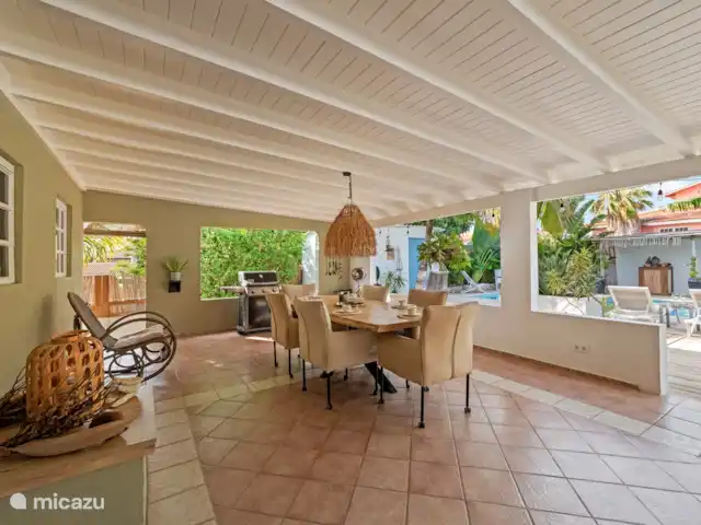 villa huren in Curaçao, Banda Ariba (oost), Cas Grandi – Villa CuraOase Villa Curaoase woonkamer/porch