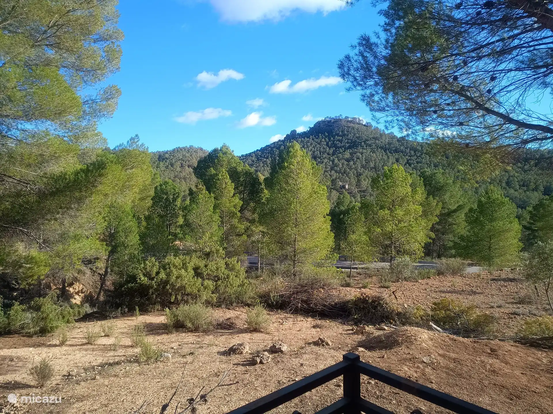 Blick vom Eingang des Hauses.