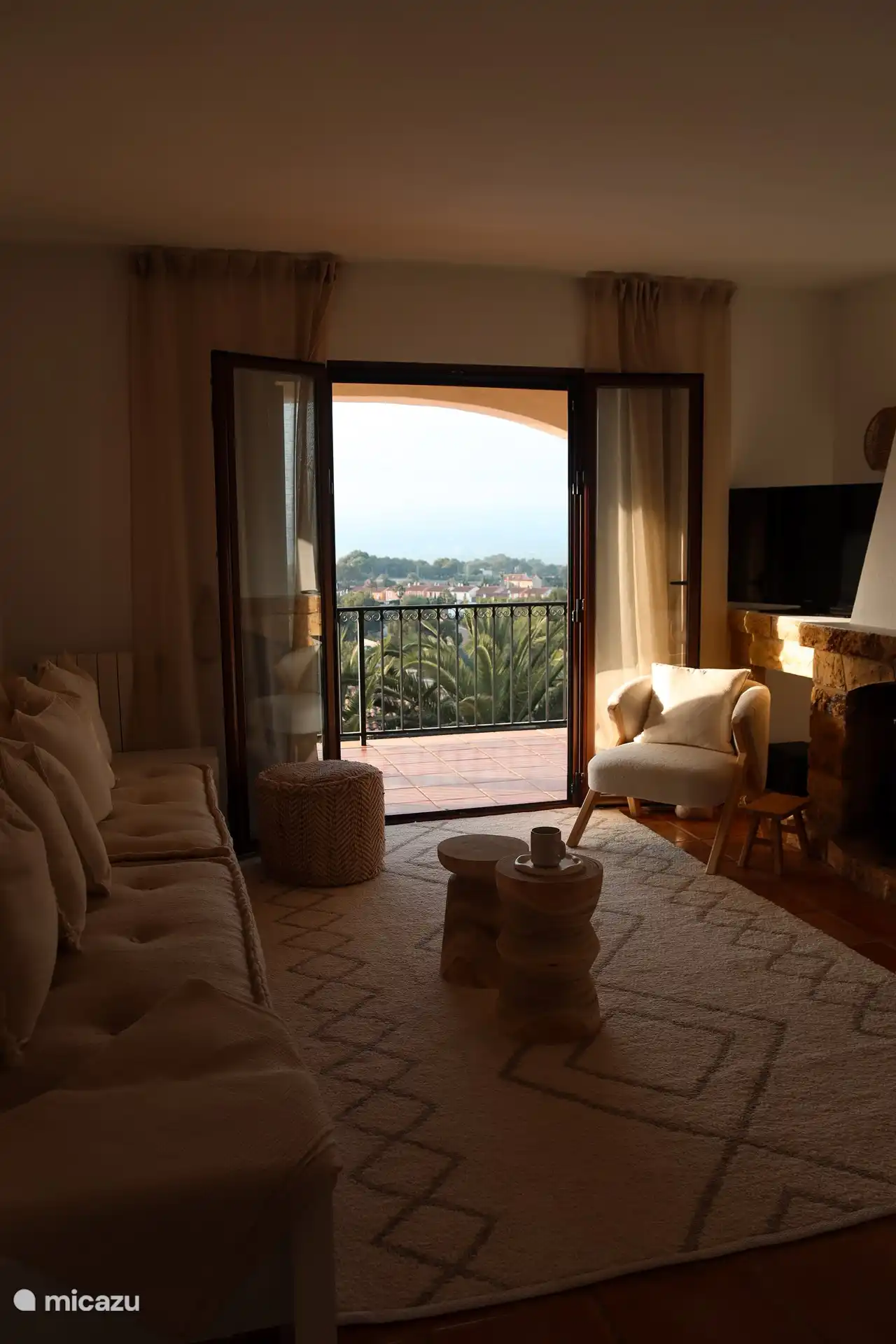 Der Blick aus dem Wohnzimmer