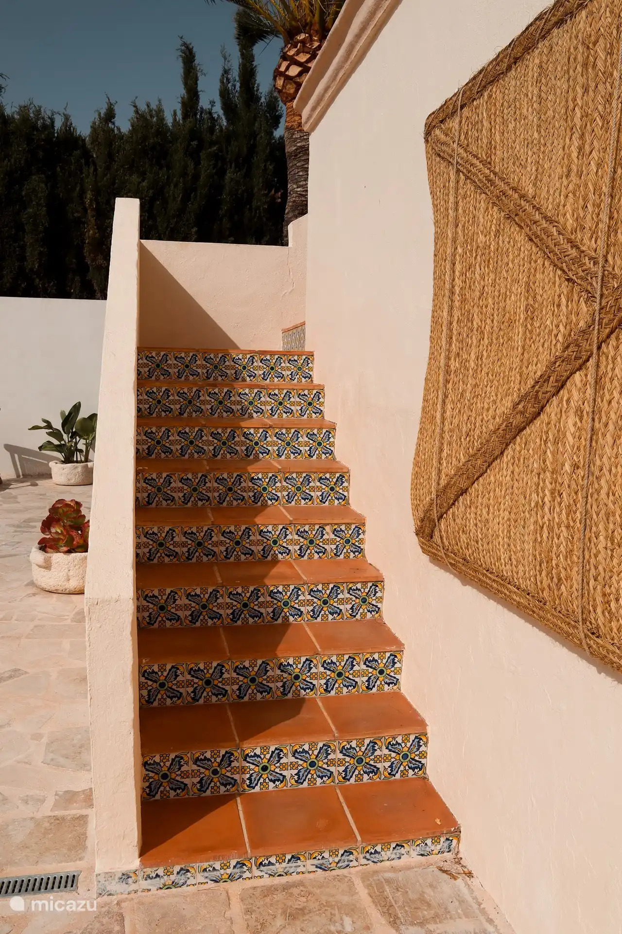 Treppe zum Wohnbereich