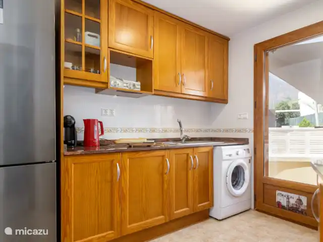 Vakantiehuis Letsspanje huren in Spanje, Costa Blanca, Finestrat - geschakelde woning Keuken met toegang tot een eigen terras