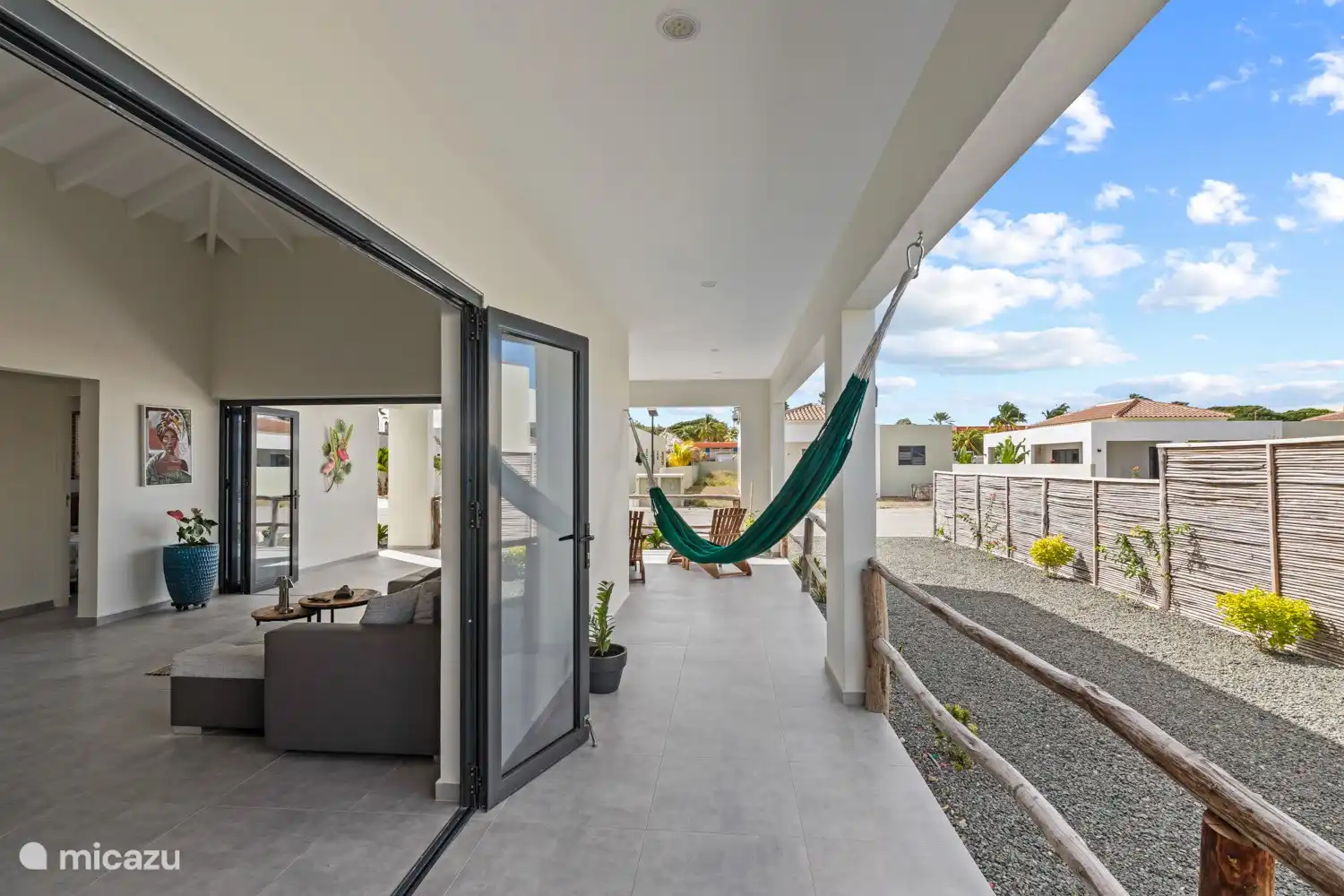 Side villa with hammock