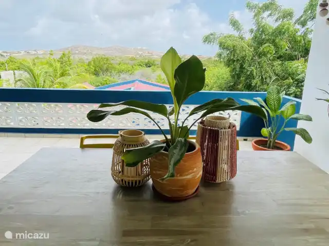 vakantiehuis huren in Curaçao, Banda Ariba (oost), Cas Grandi – Mini resort Kaya Verdi - Blenchi 4p Uitzicht vanaf eigen terras