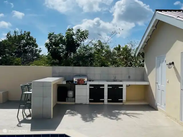 vakantiehuis huren in Curaçao, Banda Ariba (oost), Cas Grandi – Mini resort Kaya Verdi - Blenchi 4p Buitenkeuken