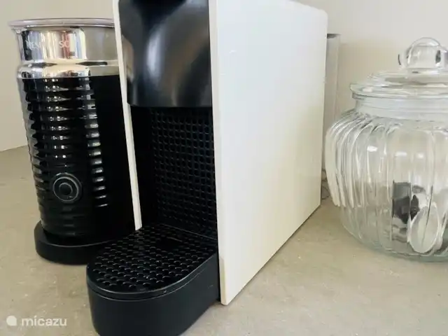 vakantiehuis huren in Curaçao, Banda Ariba (oost), Cas Grandi – Mini resort Kaya Verdi - Blenchi 4p Nespresso en melkopschuimer om heerlijke cappuccino's te maken