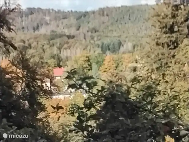 Hochwald-Balkon huren in Duitsland, Nedersaksen, Bad Sachsa - appartement uitzicht over dal tijdens wandeling bij Bad Sachsa