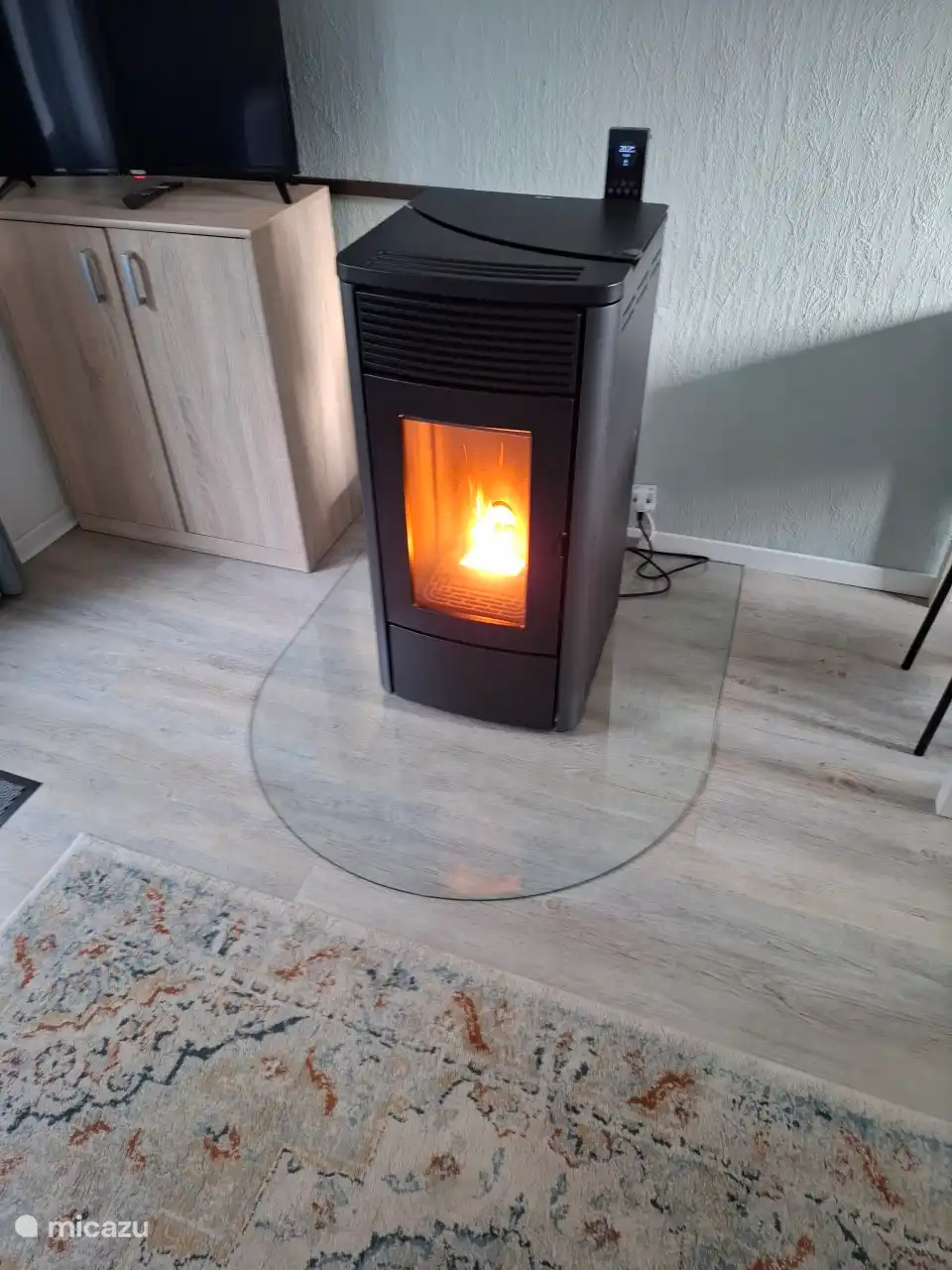 Estufa palet para mantenerte c&#243;modamente caliente incluso en invierno