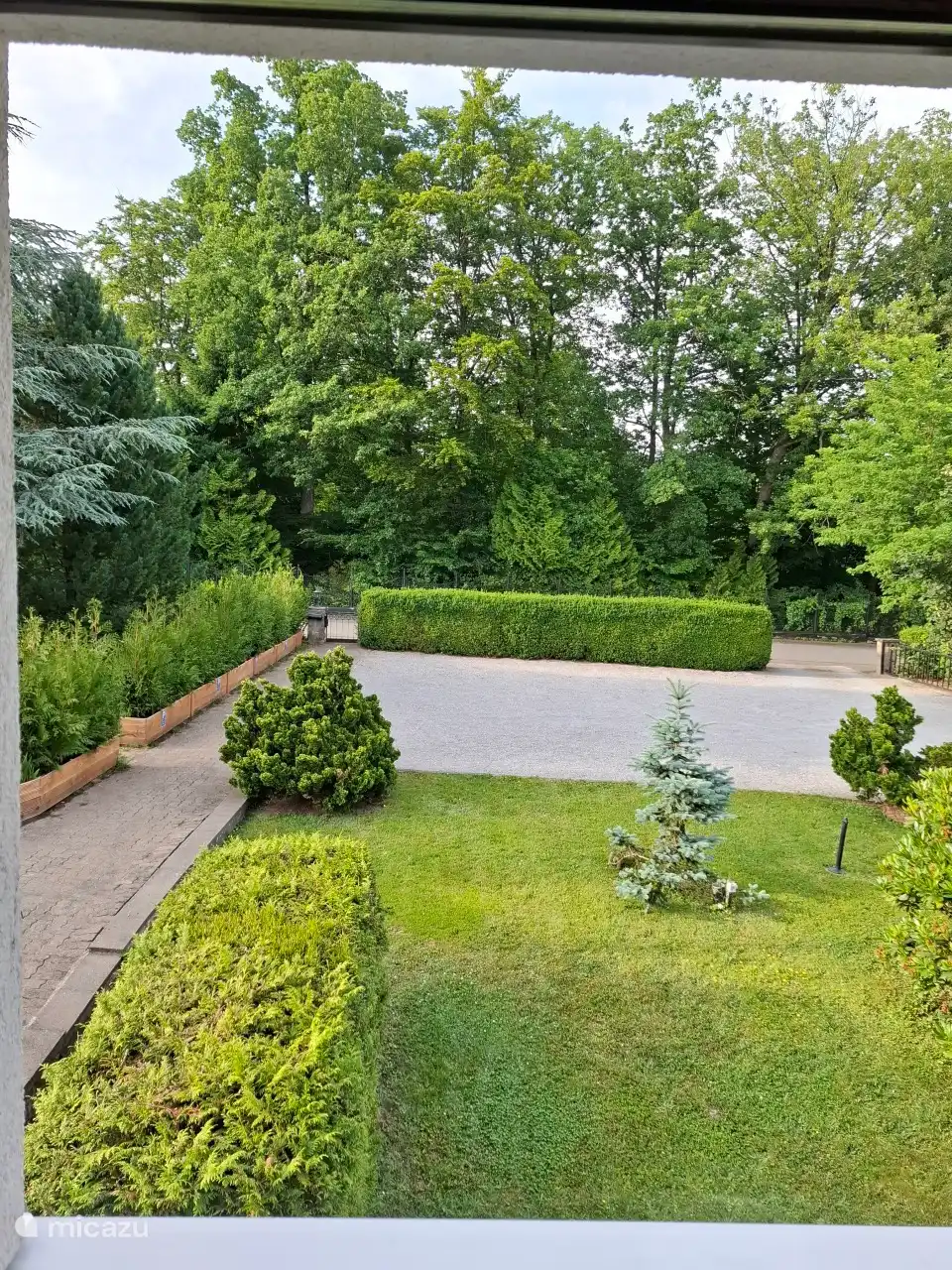 Aussicht aus dem Gästezimmer Eigenes Bad