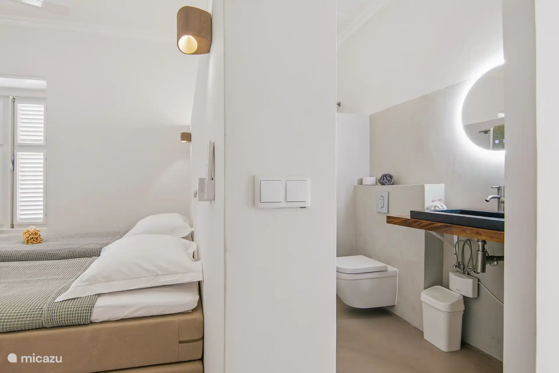 Monumentale stadsvilla - slaapkamer 3 met badkamer ensuite