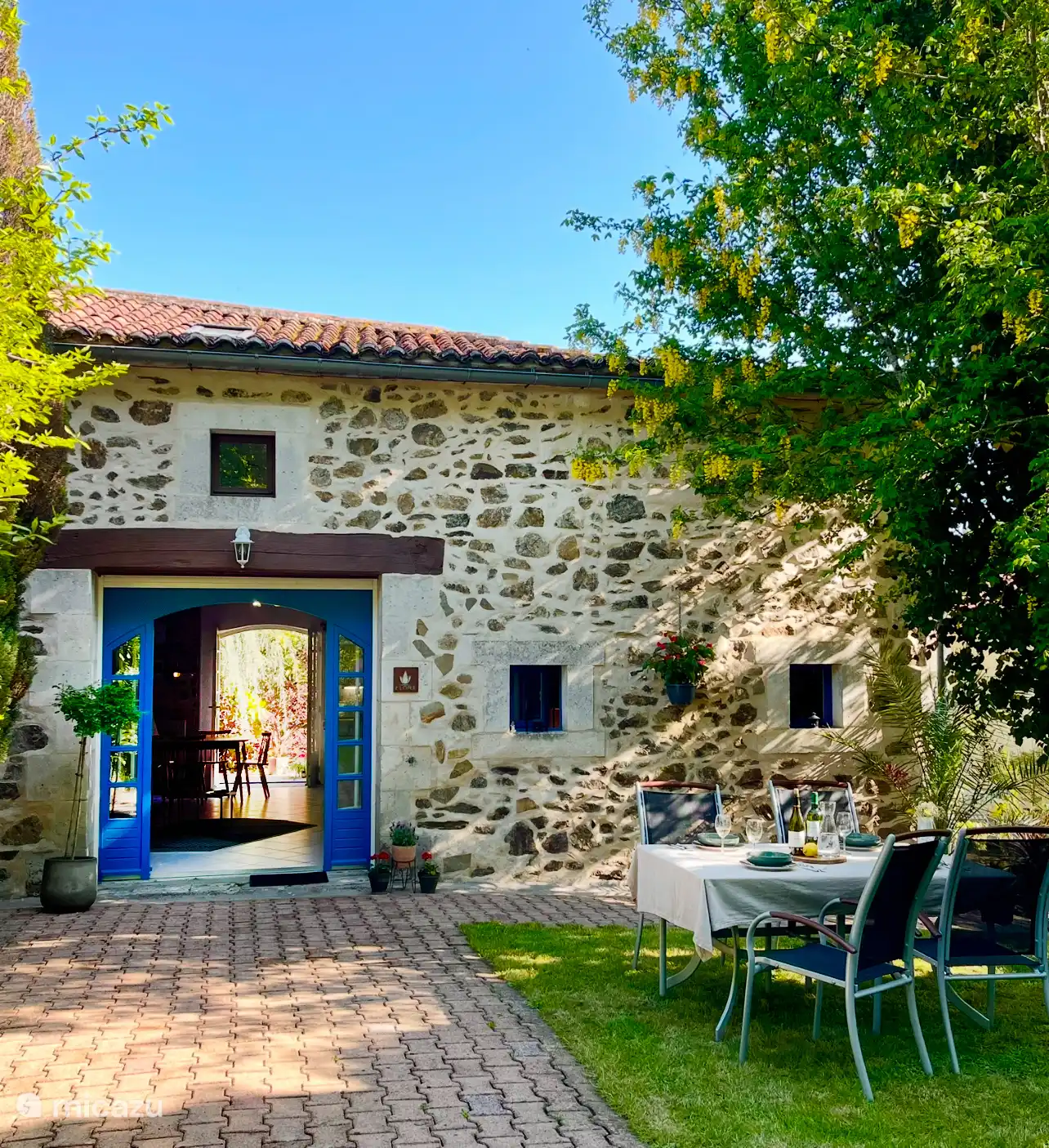 Flore (Vive le Vert) in Frankreich, Dordogne, Bussière-Badil - gîte / hütte