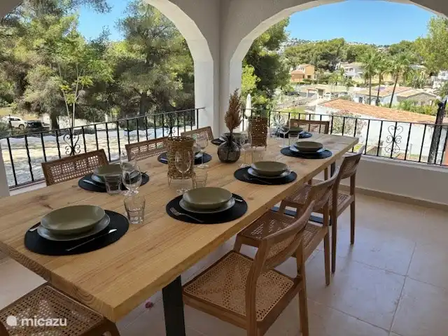 Villa Verano en España, Costa Blanca, Moraira - villa Preciosa y espaciosa terraza
