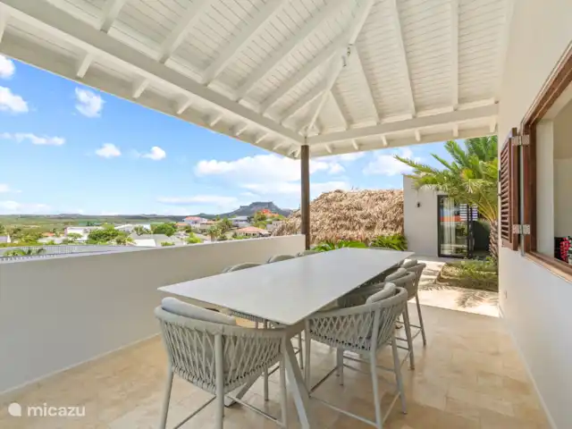 Casa Jan Sofat 57 | Curaçao, Banda Ariba (est), Jan Sofat - appartement Table à manger avec vue magnifique