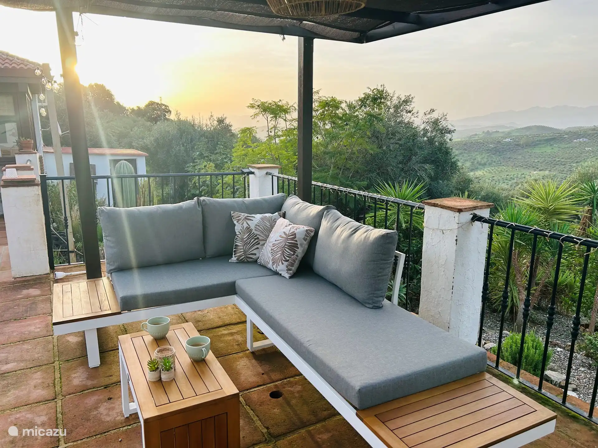 Amanecer desde la terraza