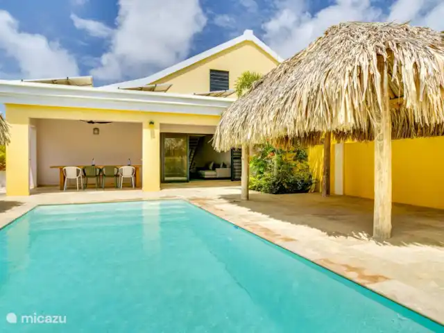 Nouvelle villa ! Villa Brosse | Bonaire, Bonaire, Kralendijk - villa Piscine d’eau salée et palapa.