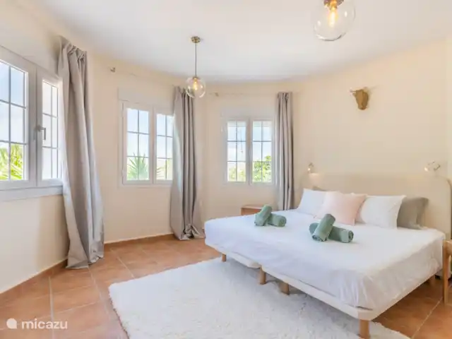 Casita Vreugde en Liefde huren in Spanje, Costa Blanca, Jávea - villa Hoofdslaapkamer begane grond uitzicht op La Granadella