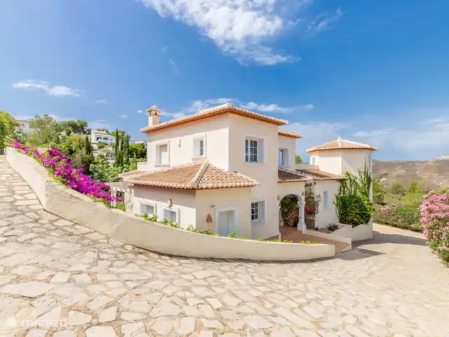 Casita Vreugde en Liefde huren in Spanje, Costa Blanca, Jávea - villa Exterieur huis naar buiten parkeerplaats