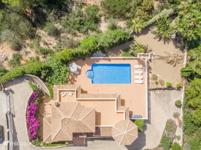 Casita Vreugde en Liefde huren in Spanje, Costa Blanca, Jávea - villa Uitzicht op het zwembad en het terras