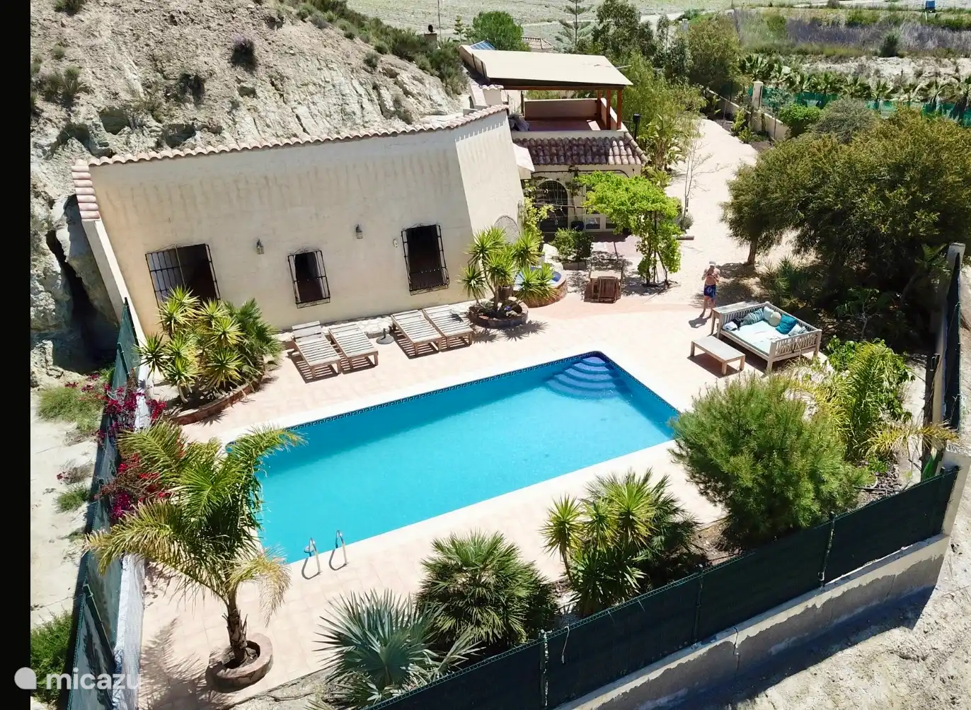 Naturism, Spain, Costa de Almeria, Cuevas del Almanzora, apartment Eco cave apartment with private pool