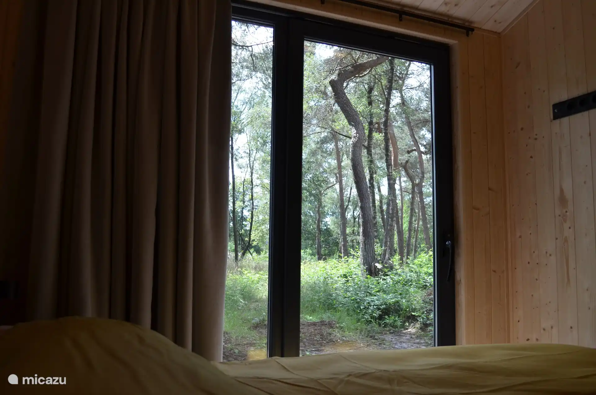 Blick auf den Park von Ihrem Bett im Hauptschlafzimmer aus