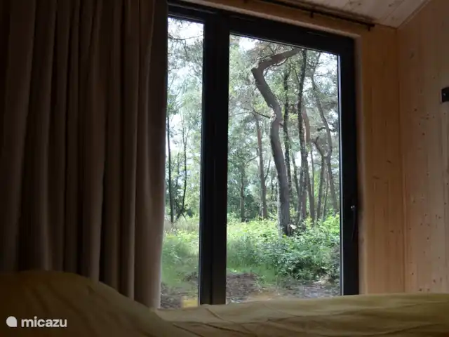 Hella : Aventure et Nature  | Pays-Bas, Overijssel, Haarle - chalet Vue sur le parc depuis votre lit dans la chambre principale