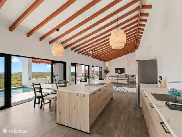 Villa Bista di Laman  en Curazao, Bandabou (oeste), Fontein - villa La cocina está equipada con todas las comodidades modernas que necesita durante sus vacaciones.