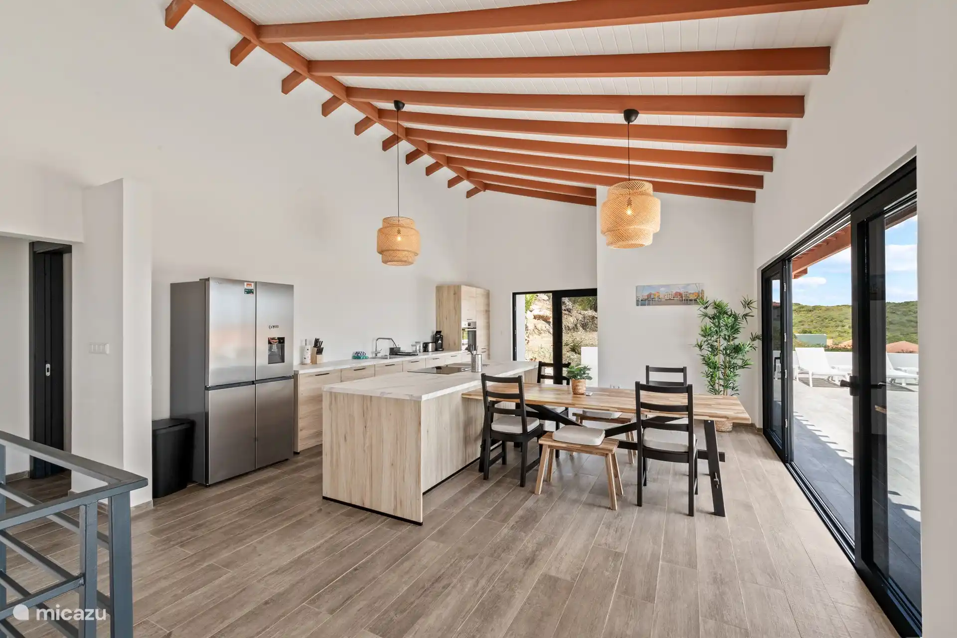 Eine stilvolle und geräumige Küche