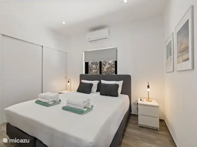 Villa Bista di Laman  en Curazao, Bandabou (oeste), Fontein - villa Dormitorio principal con aire acondicionado