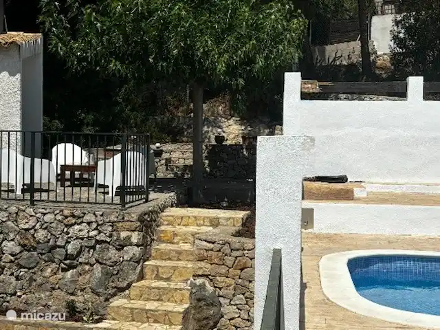 Villa Azahar en España, Valencia, Castellón - villa Piscina y terraza lounge con cocina al aire libre