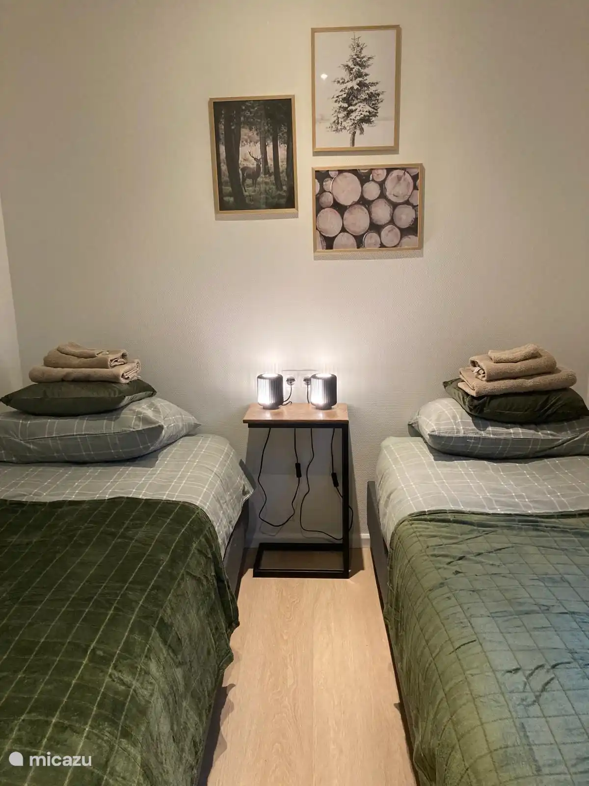 Chambre 2 avec 2 lits de 80x200 cm (ou 1 x 160x200).