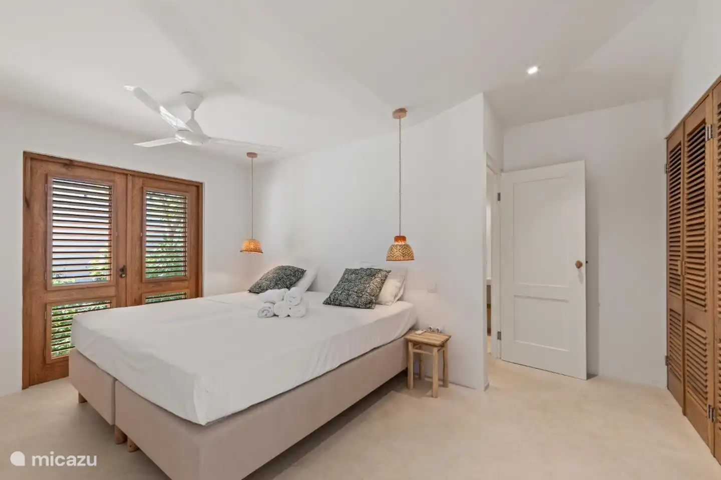 Spacious air-conditioned bedroom