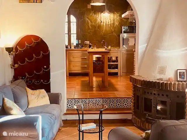 El Patio de la Loma  | Espagne, Costa del Sol, Comares - finca Vue du salon sur la cuisine