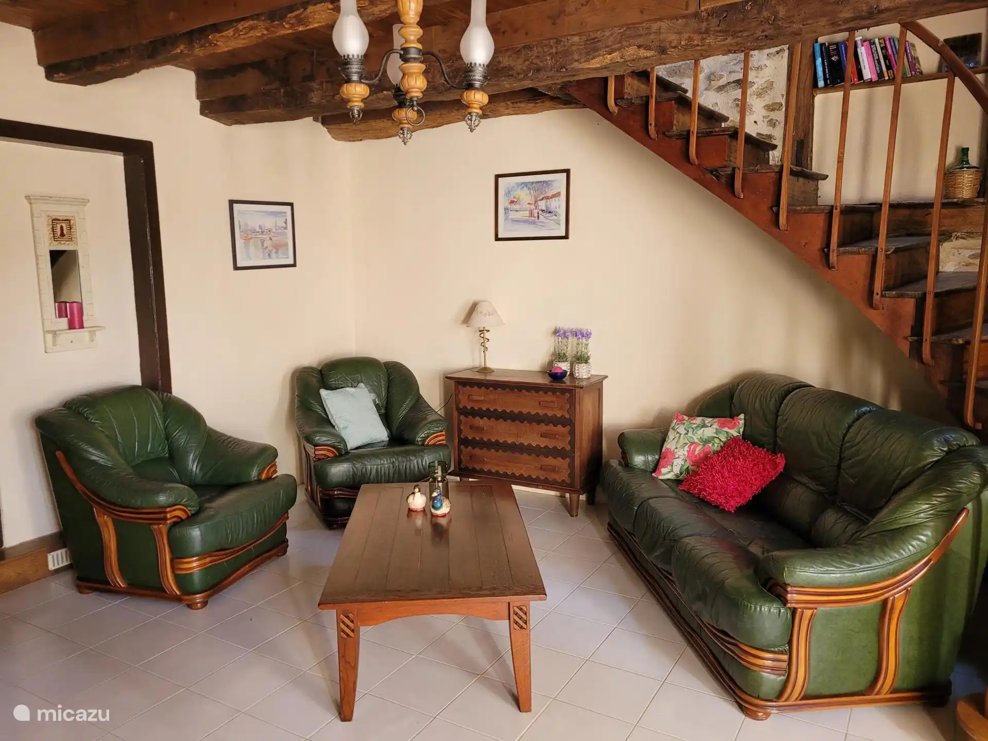 Gite La Vigne Wohnzimmer