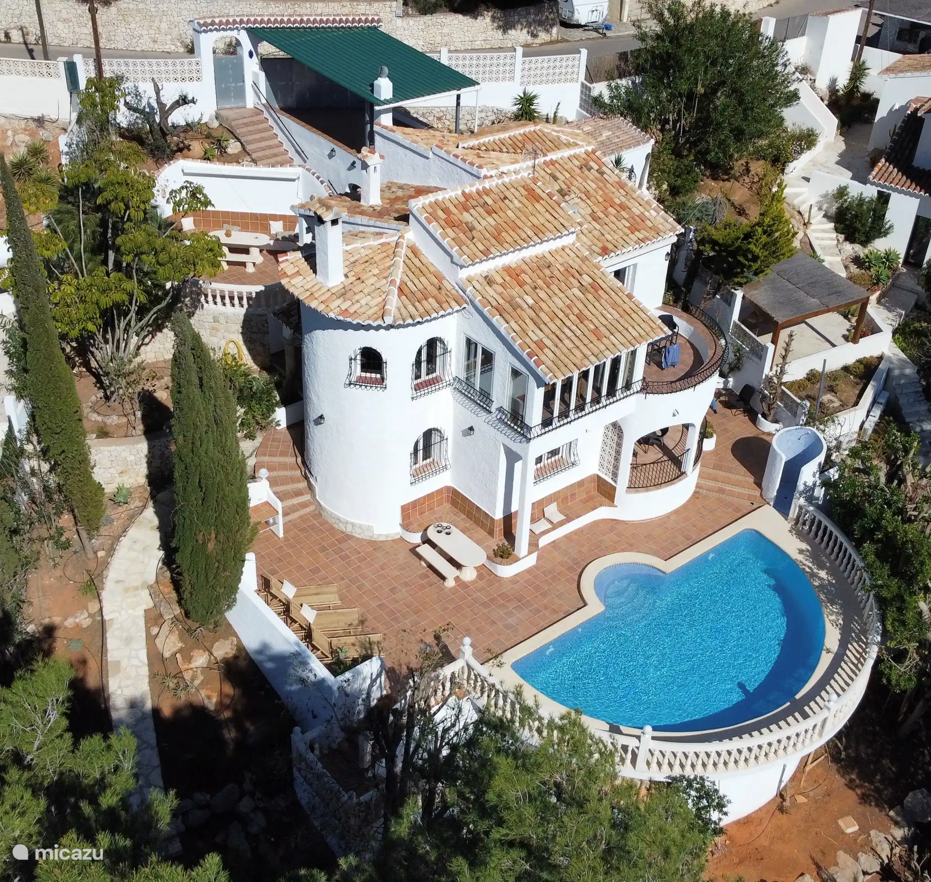 Paardrijden, Spanje, Costa Blanca, Jávea, villa Casa Crystal Benedenhuis