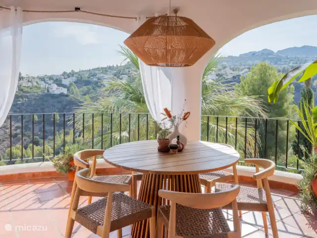 La casa Familia Costa Blanca huren in Spanje, Costa Blanca, Pego - vakantiehuis uit zicht vanuit boven veranda