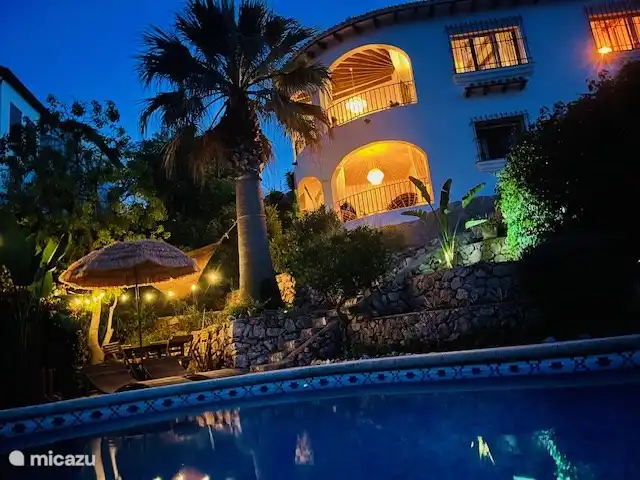 La casa Familia Costa Blanca huren in Spanje, Costa Blanca, Pego - vakantiehuis Avond aanblik