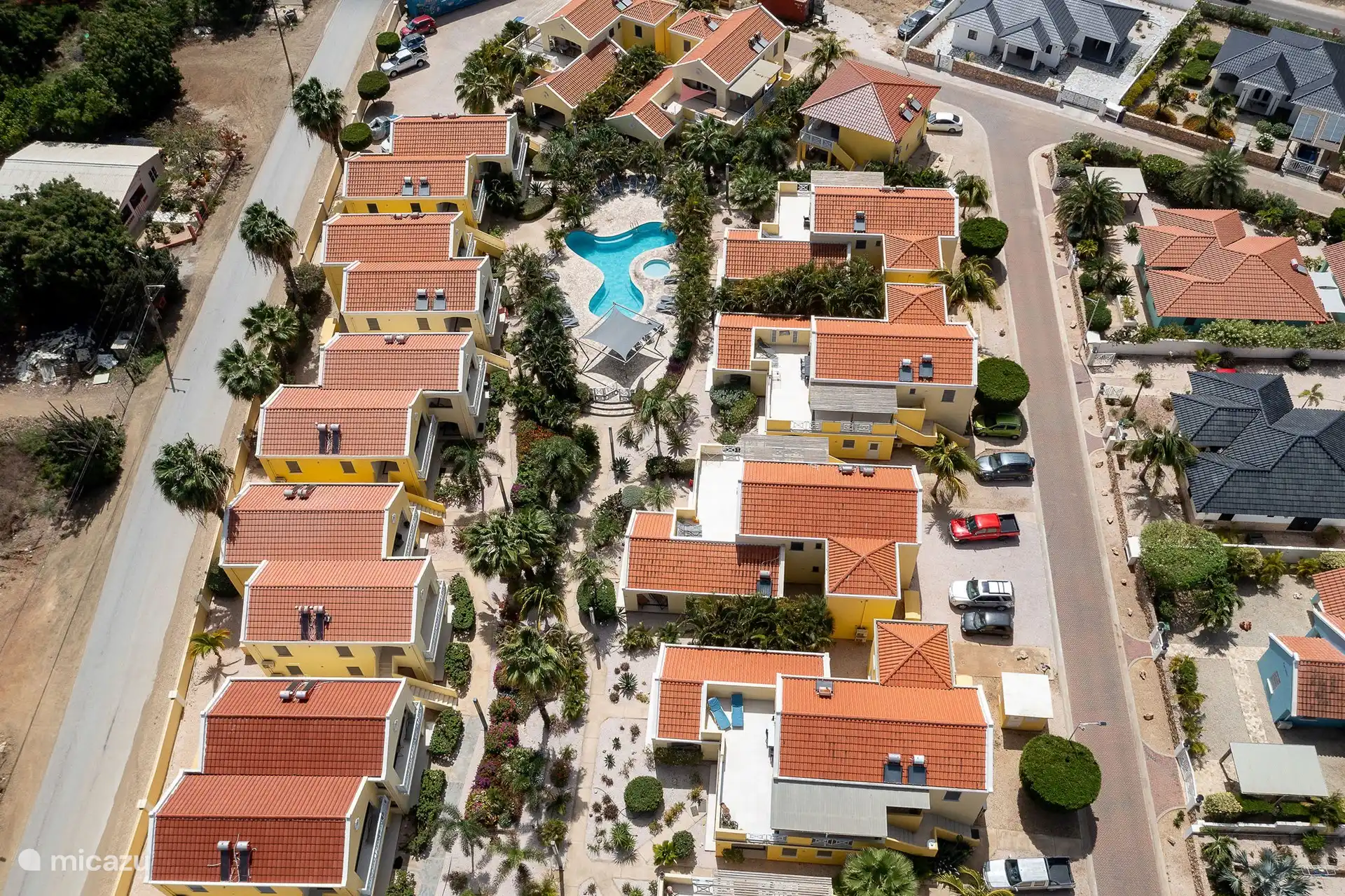 Cour du village vue d’en haut