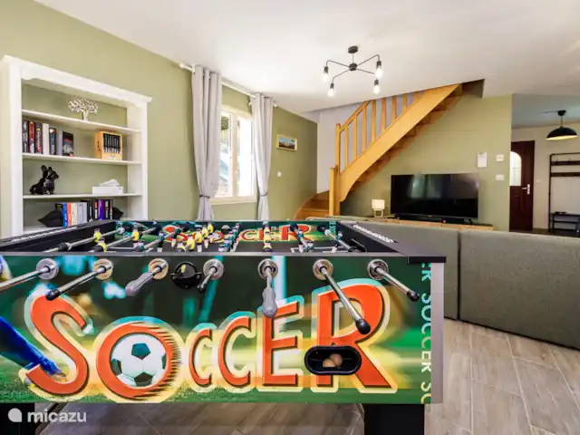 Flor de Châtaigne en Francia, Dordoña, Carsac - casa vacacional Futbolín en el salón