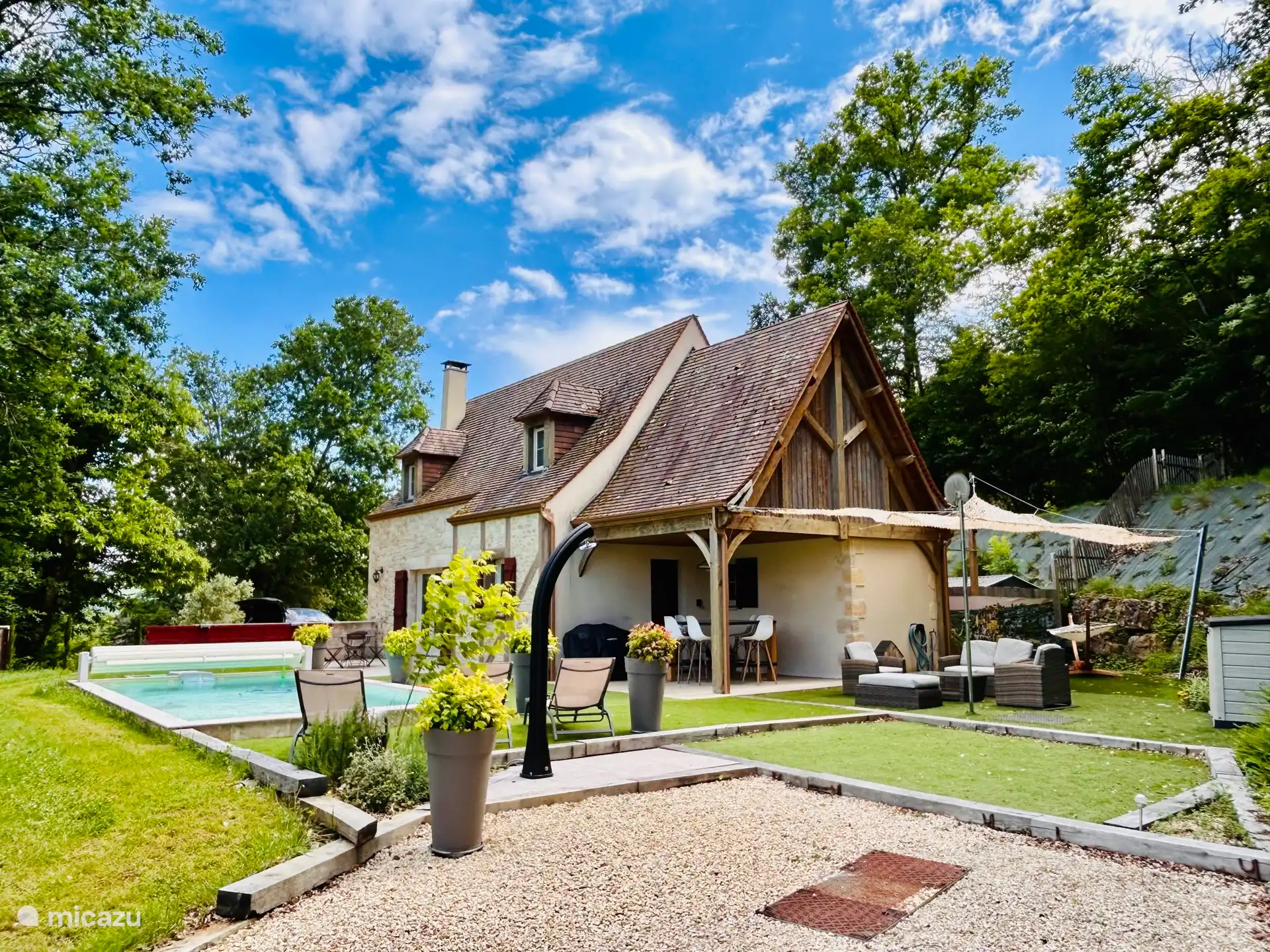 La maison de vacances avec piscine privée