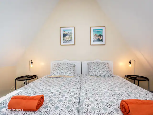 Flor de Châtaigne en Francia, Dordoña, Carsac - casa vacacional Dormitorio