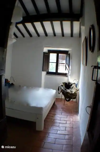 im kleinsten Schlafzimmer befindet sich ein Doppelzimmer Auping