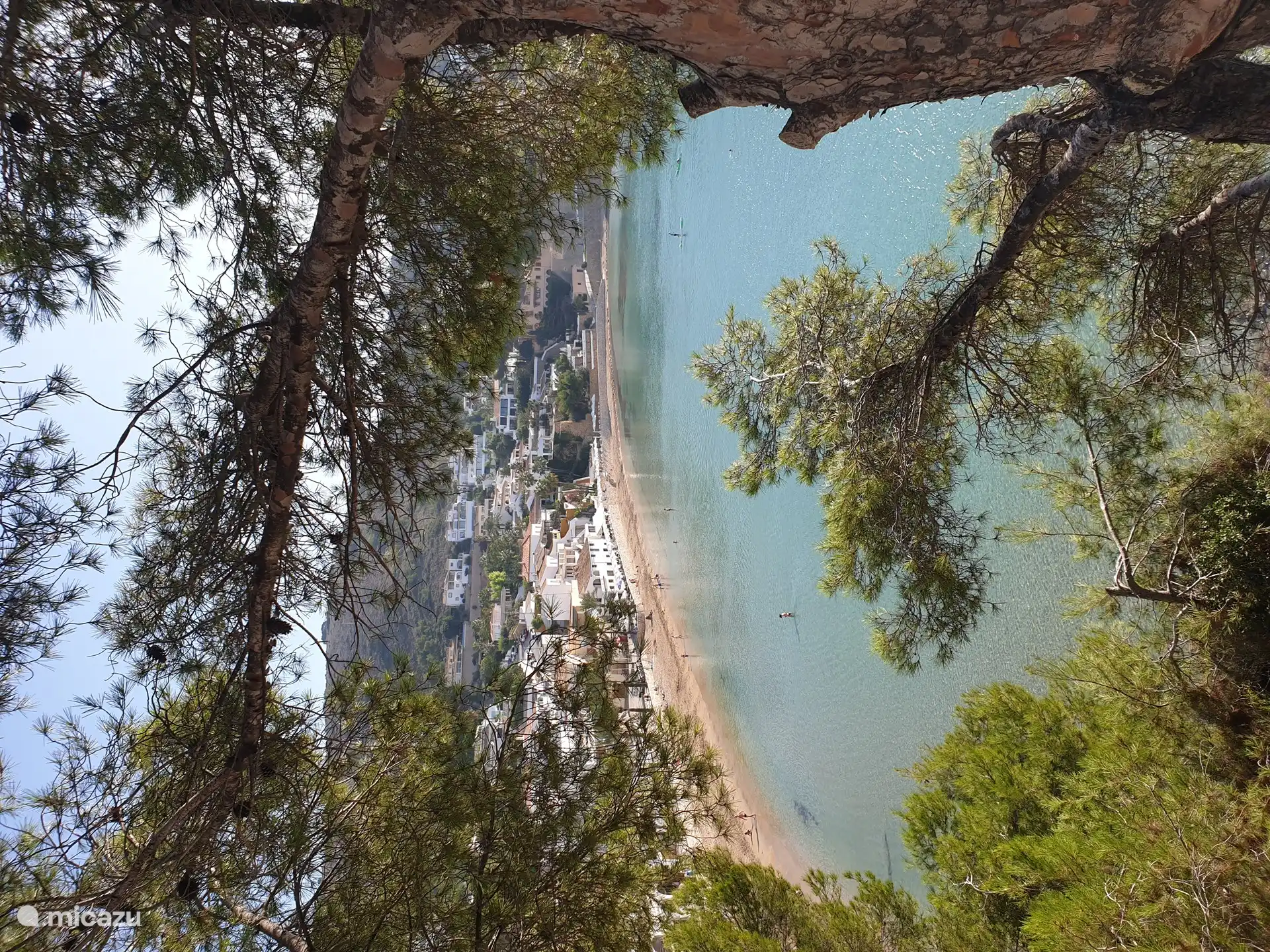 Blick auf El Portet (Bucht in der Nähe)