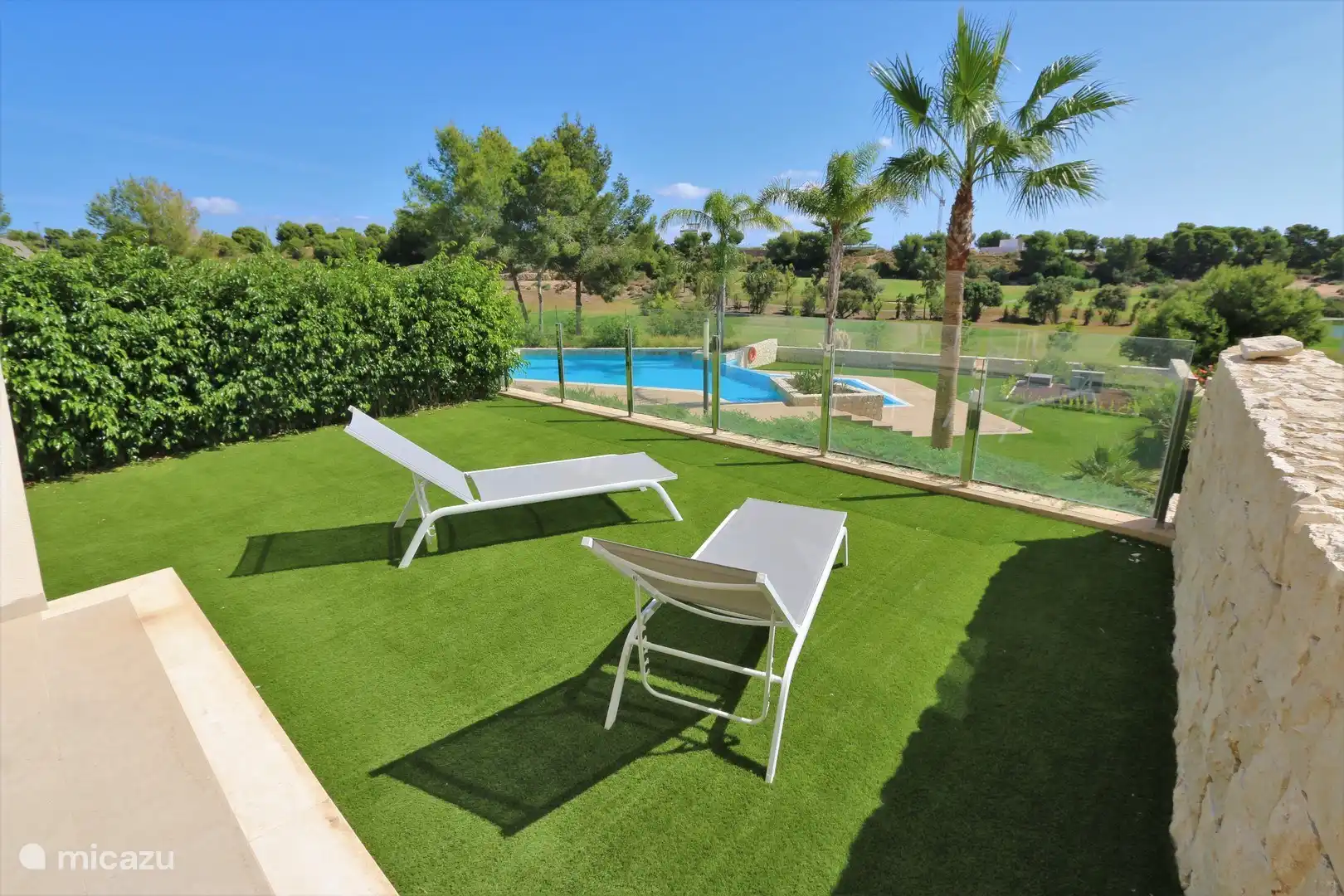 Panoramablick auf den Golfplatz in Spanien, Costa Blanca, Pilar de la Horadada - appartement