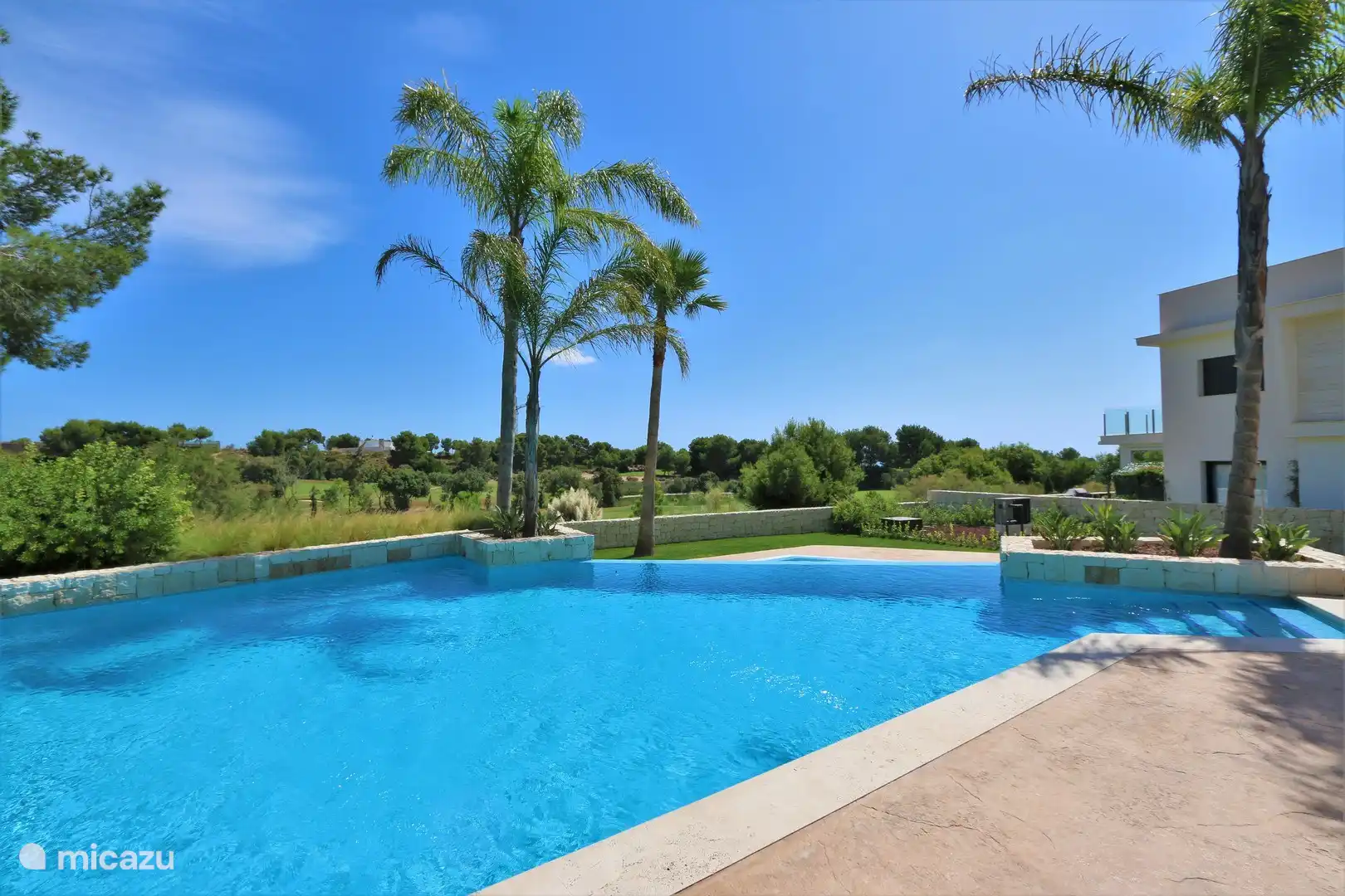 Gemeinschaftspool mit Blick ins Grüne.