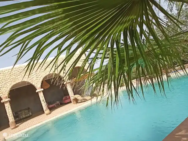 pension / guesthouse / privékamer huren in Marokko, Marrakech-Safi, Essaouira – M birika Het zwembad
