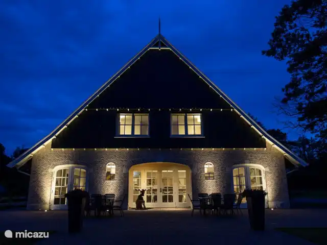 La vue sur la terre | Pays-Bas, Overijssel, Losser - maison de vacances Hébergement le soir.